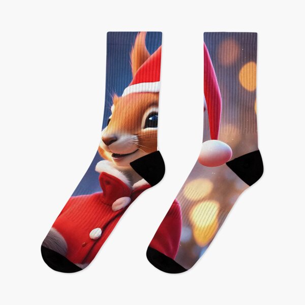 Item preview, Elegant Lady Red Squirrel in a Christmas outfit designed and sold by Colin Bentham.