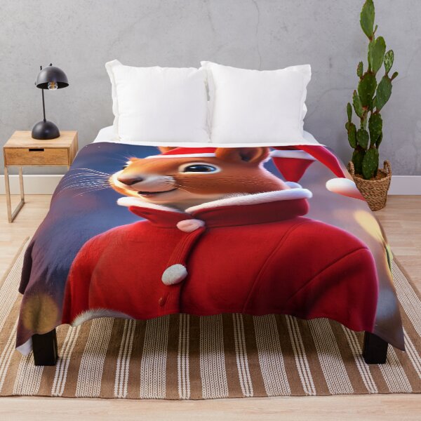 Item preview, Elegant Lady Red Squirrel in a Christmas outfit designed and sold by Colin Bentham.