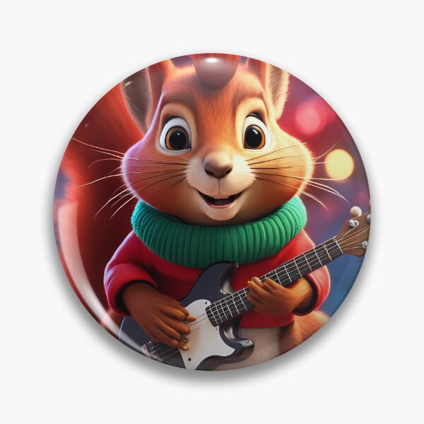 Item preview, Red Squirrel Punk Rocker in a Christmas outfit designed and sold by Colin Bentham.