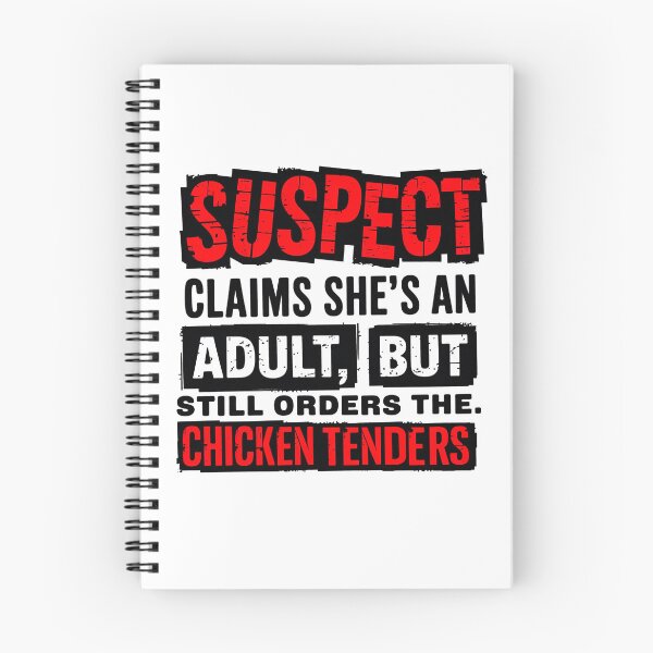 Item preview, Suspect claims she's an adult But Still Order Chicken Tenders designed and sold by vintagearttee.