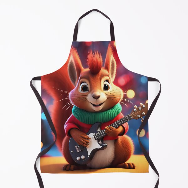 Item preview, Red Squirrel Punk Rocker in a Christmas outfit designed and sold by Colin Bentham.