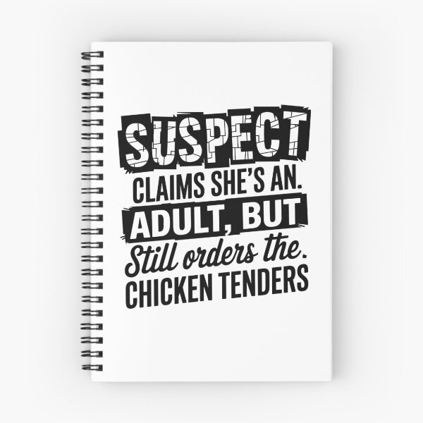 Item preview, Suspect claims she's an adult But Still Order Chicken Tenders designed and sold by vintagearttee.