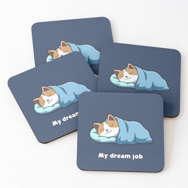 Item preview, My Dream Job Cat Sleeping Design designed and sold by Dream-Fab.