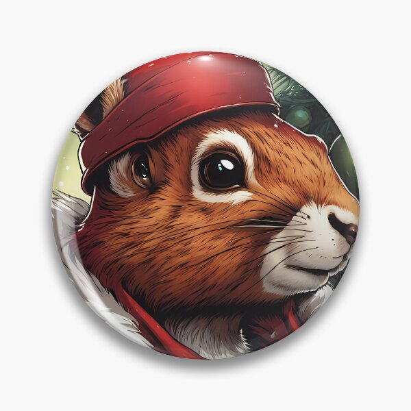 Item preview, Red Squirrel Punk Rocker in a Christmas outfit designed and sold by Colin Bentham.