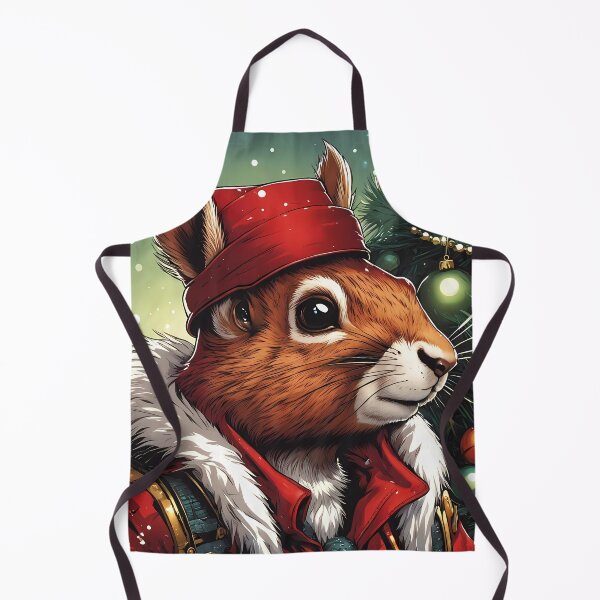 Item preview, Red Squirrel Punk Rocker in a Christmas outfit designed and sold by Colin Bentham.