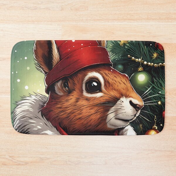Item preview, Red Squirrel Punk Rocker in a Christmas outfit designed and sold by Colin Bentham.