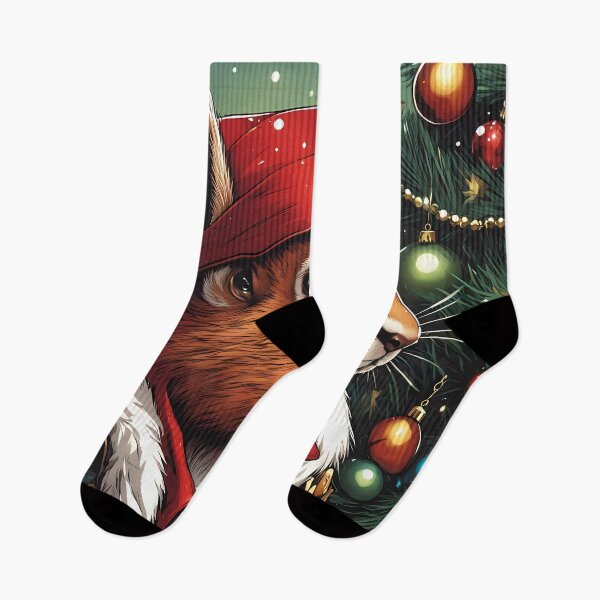 Item preview, Red Squirrel Punk Rocker in a Christmas outfit designed and sold by Colin Bentham.