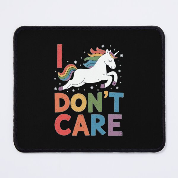 Item preview, I Don’t Care Unicorn Rainbow Design designed and sold by Dream-Fab.