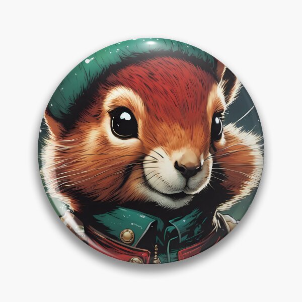 Item preview, Red Squirrel Punk Rocker in a Christmas outfit designed and sold by Colin Bentham.