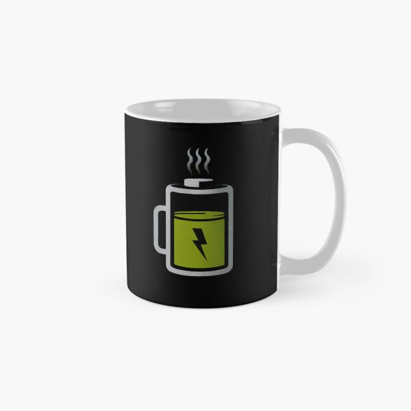 Item preview, Charged Up Coffee Mug Battery Design designed and sold by Dream-Fab.