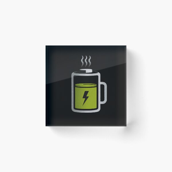 Item preview, Charged Up Coffee Mug Battery Design designed and sold by Dream-Fab.