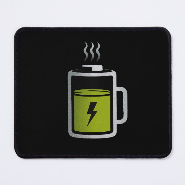 Item preview, Charged Up Coffee Mug Battery Design designed and sold by Dream-Fab.