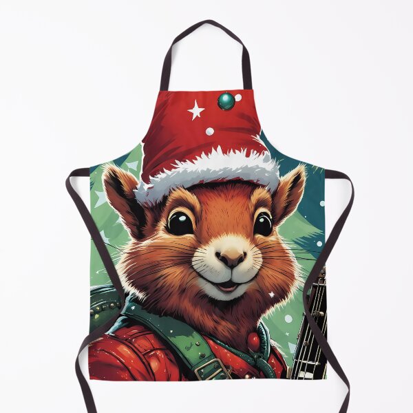 Item preview, Red Squirrel Punk Rocker in a Christmas outfit designed and sold by Colin Bentham.