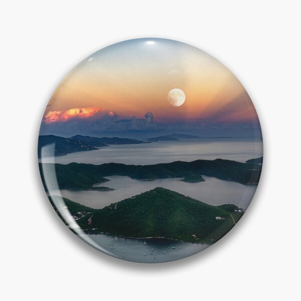 Item preview, Moon Rise Over Coral Bay - St. John, USVI designed and sold by Kathy Weaver.