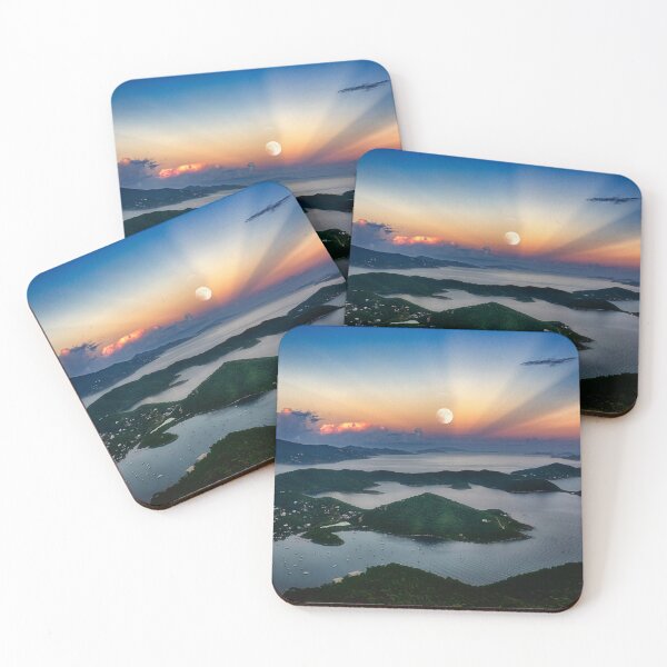 Item preview, Moon Rise Over Coral Bay - St. John, USVI designed and sold by Kathy Weaver.