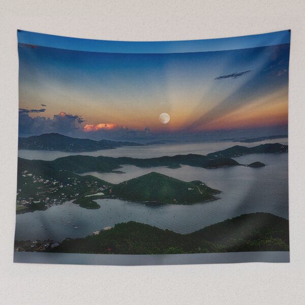 Item preview, Moon Rise Over Coral Bay - St. John, USVI designed and sold by Kathy Weaver.