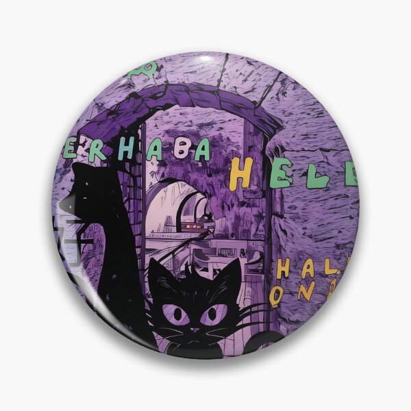 Item preview, Two black cats  designed and sold by wallartofmio.