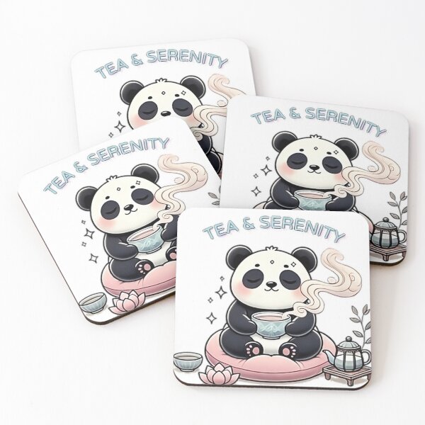 Item preview, Kawaii Panda - Tea & Serenity designed and sold by Guesso.