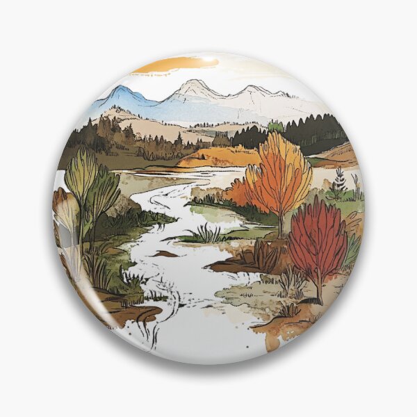 Item preview, Hudson Valley Landscape Sticker designed and sold by zax454.