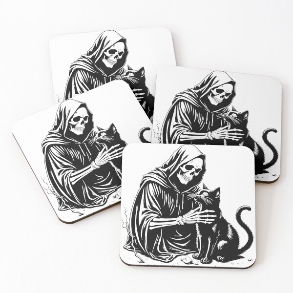 Item preview, Grim reaper cat designed and sold by Brexmore3.