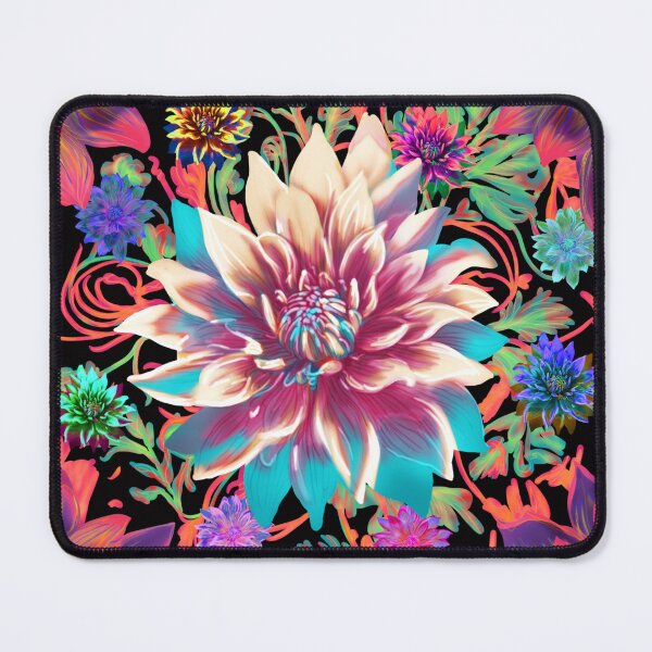 Item preview, Magic Flower pattern (black) designed and sold by Sghetti.