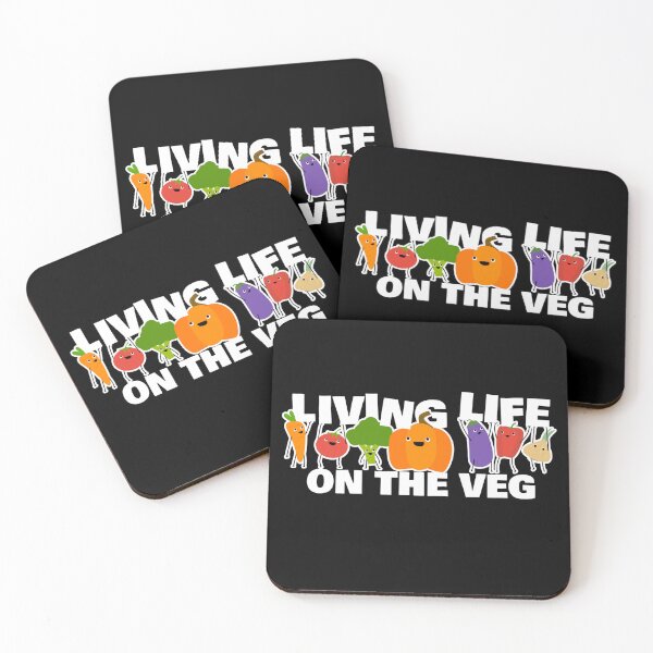 Item preview, Living Life on the Veg - Fun Vegetarian  designed and sold by The Junto Shop.