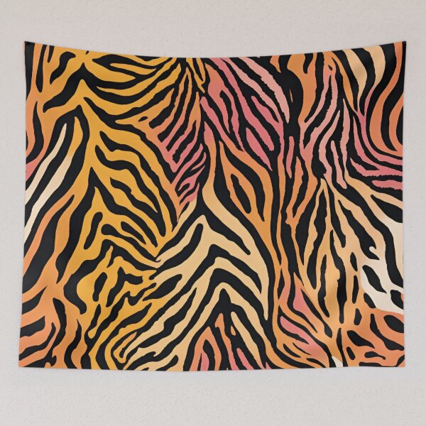 Item preview, WILD TIGER COLOURFUL ANIMAL PRINT DESIGN 2 designed and sold by Dream Bloom Gallery.