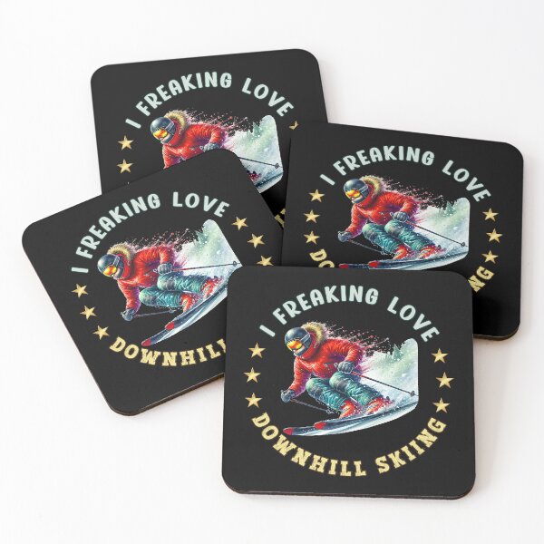 Item preview, I Freaking Love Downhill Skiing designed and sold by OskarArts.