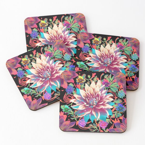 Item preview, Magic Flower pattern (black) designed and sold by Sghetti.