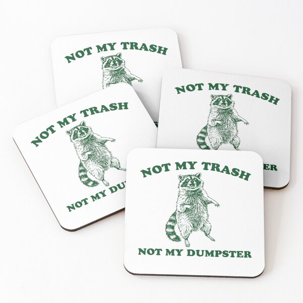 Artikelvorschau, Not My Trash Not My Dumpster, Retro Cartoon T-Shirt, Seltsames T-Shirt, Meme T-Shirt, Trash Panda T-Shirt, Unisex entworfen und verkauft von Rosqzz.