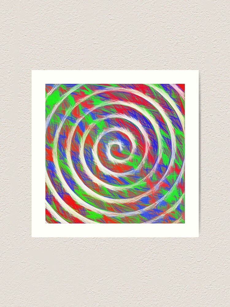 Alternate view of Abstract Spiral Art Print