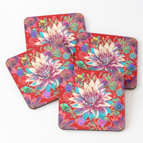 Item preview, Magic Flower pattern (red) designed and sold by Sghetti.
