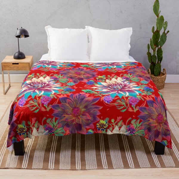 Item preview, Magic Flower pattern (red) designed and sold by Sghetti.