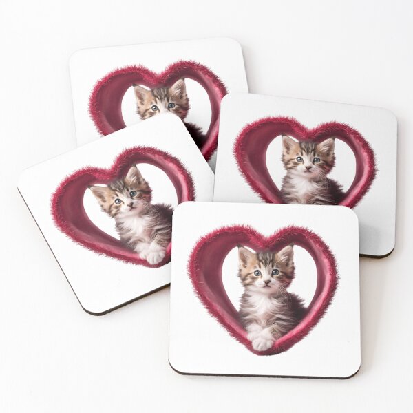 Item preview, Cute Valentine's Day Kitten  designed and sold by silviaol.