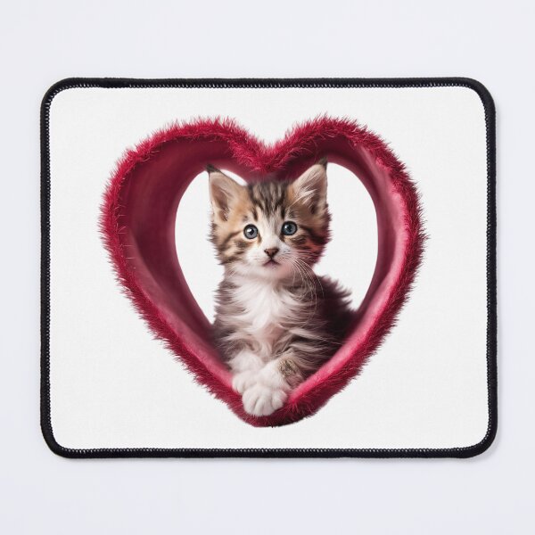 Item preview, Cute Valentine's Day Kitten designed and sold by silviaol.