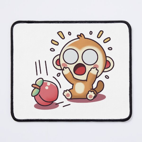 Item preview, Surprised Monkey with a Falling Fruit designed and sold by PieChocolate.