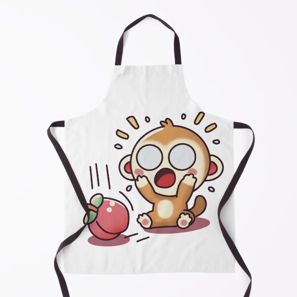 Item preview, Surprised Monkey with a Falling Fruit designed and sold by PieChocolate.