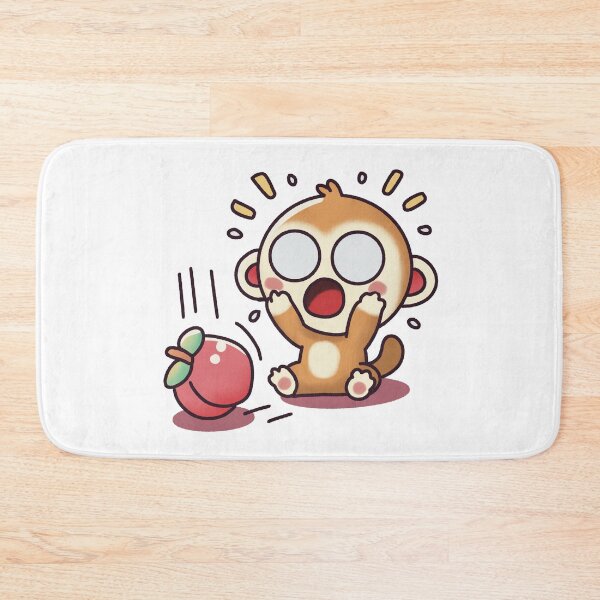 Item preview, Surprised Monkey with a Falling Fruit designed and sold by PieChocolate.