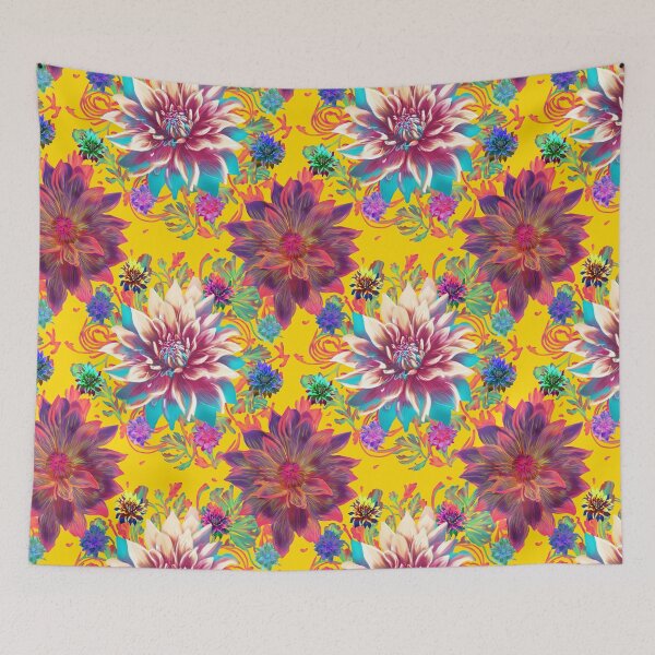 Item preview, Magic Flower pattern (yellow) designed and sold by Sghetti.