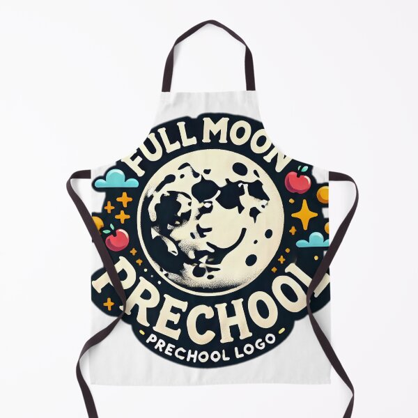 Item preview, Full Moon Preschool Logo Sticker design designed and sold by NCNGDESIGN.