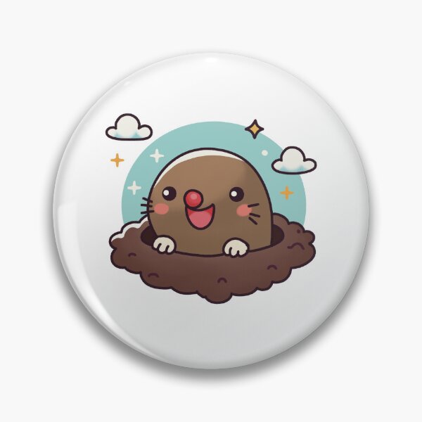 Item preview, Adorable Mole Popping Out of the Ground designed and sold by PieChocolate.