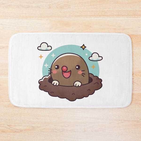 Item preview, Adorable Mole Popping Out of the Ground designed and sold by PieChocolate.