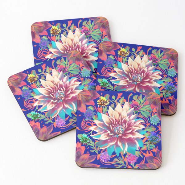 Item preview, Magic Flower pattern (blue) designed and sold by Sghetti.