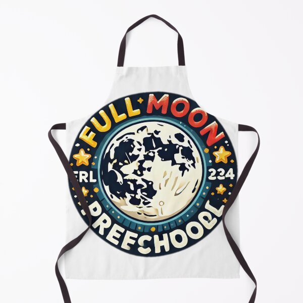 Item preview, Full Moon Preschool Logo Sticker design designed and sold by NCNGDESIGN.