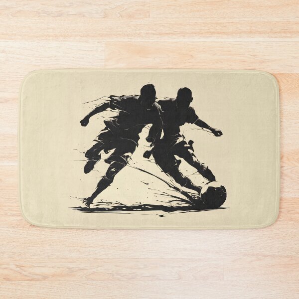 Item preview, Dynamic Soccer Duel Silhouette Art designed and sold by Windy-market.