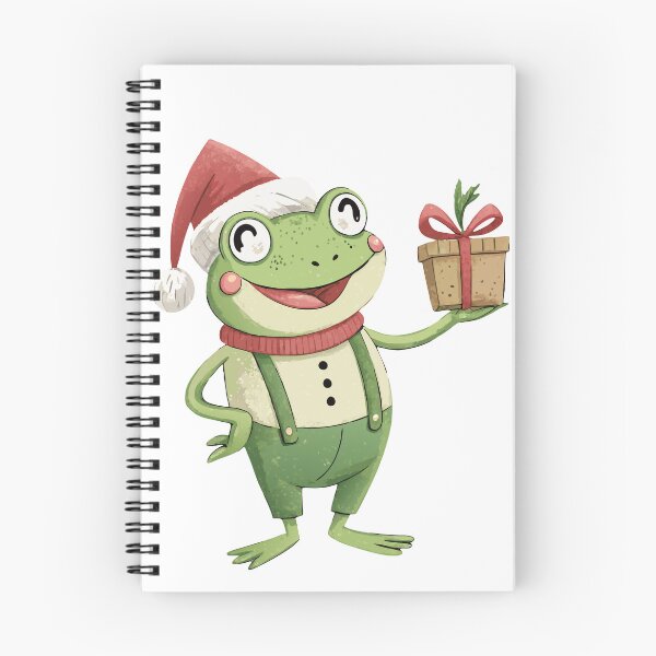 Item preview, Festive Frog with Gift designed and sold by Alihassan-Art.