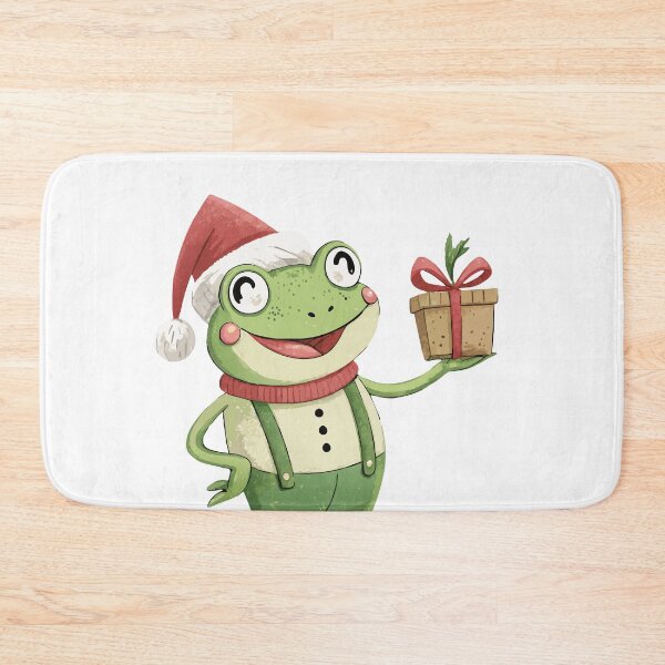 Item preview, Festive Frog with Gift designed and sold by Alihassan-Art.