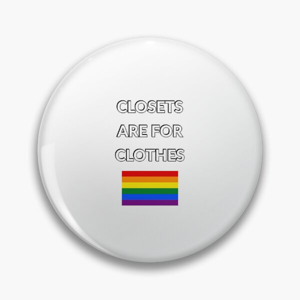 Item preview, Closets are for clothes -  rainbow flag - National Coming Out Day  designed and sold by Inspirationmotivation.