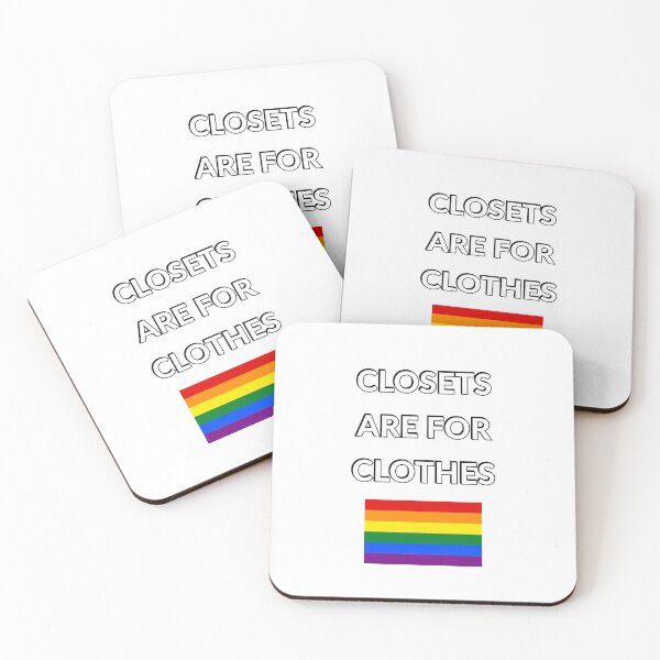 Item preview, Closets are for clothes -  rainbow flag - National Coming Out Day  designed and sold by Inspirationmotivation.