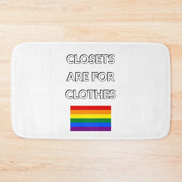 Item preview, Closets are for clothes -  rainbow flag - National Coming Out Day  designed and sold by Inspirationmotivation.